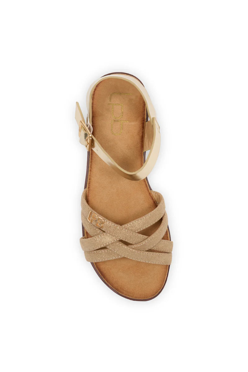 Sandales Nelli Doré / Beige