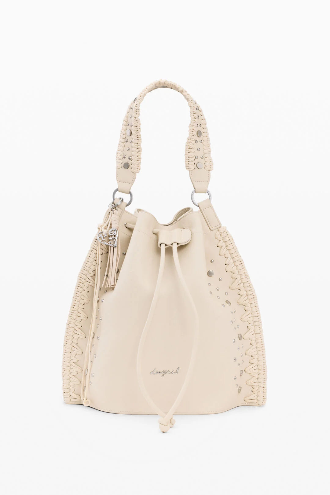 Sac à dos brodé froncé