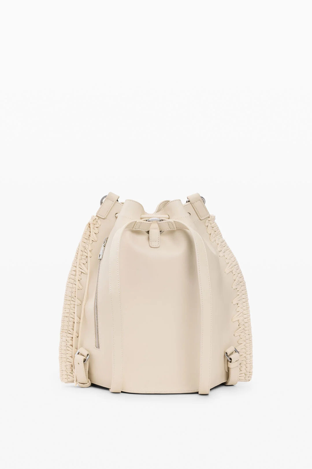 Sac à dos brodé froncé