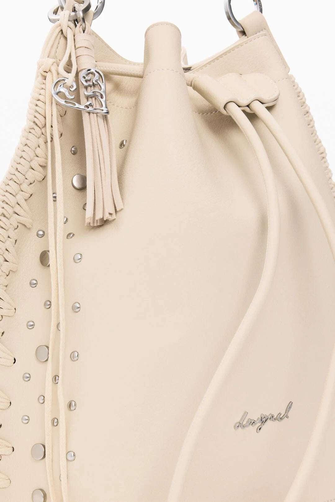 Sac à dos brodé froncé