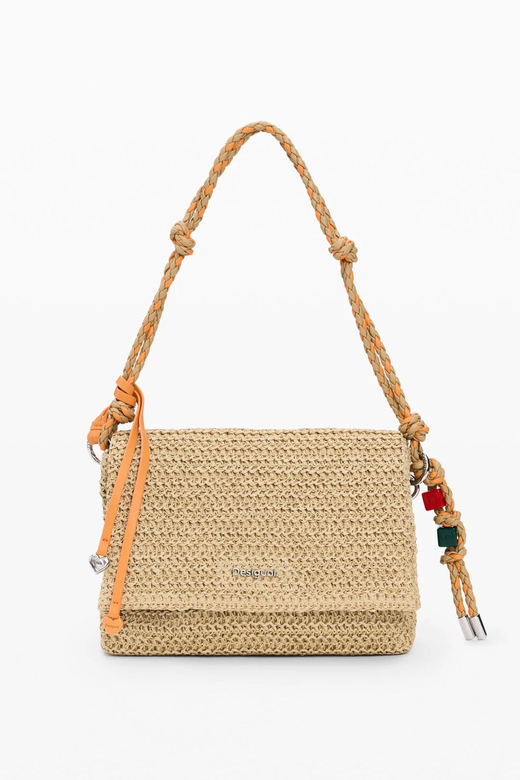 Sac moyen en raphia charms