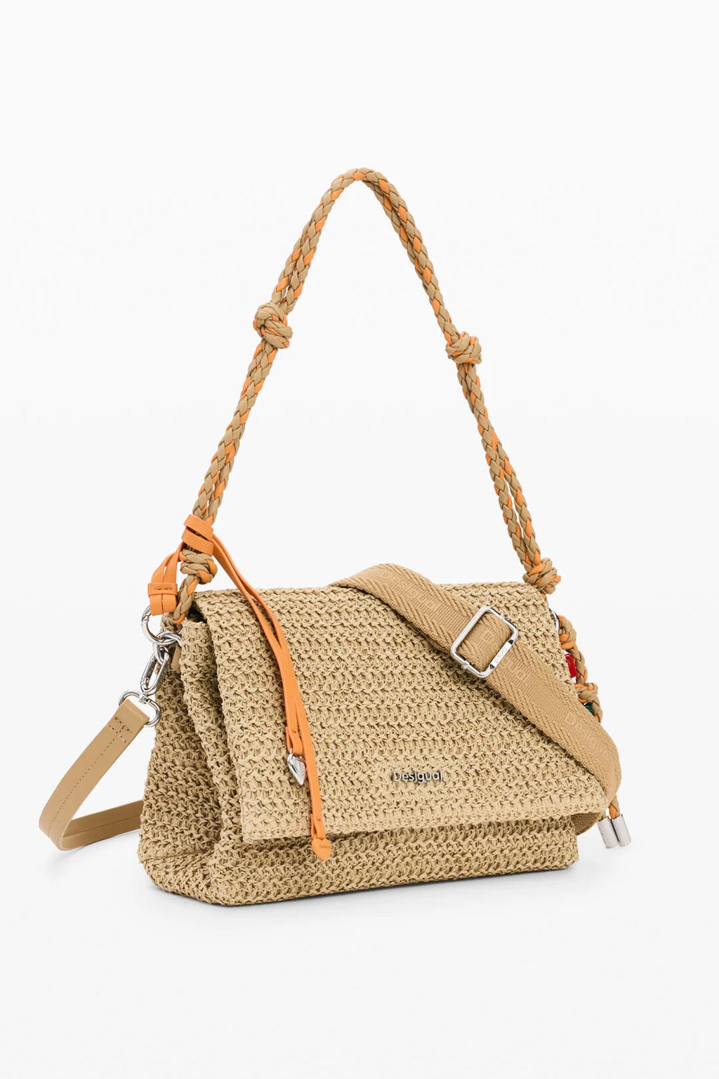 Sac moyen en raphia charms