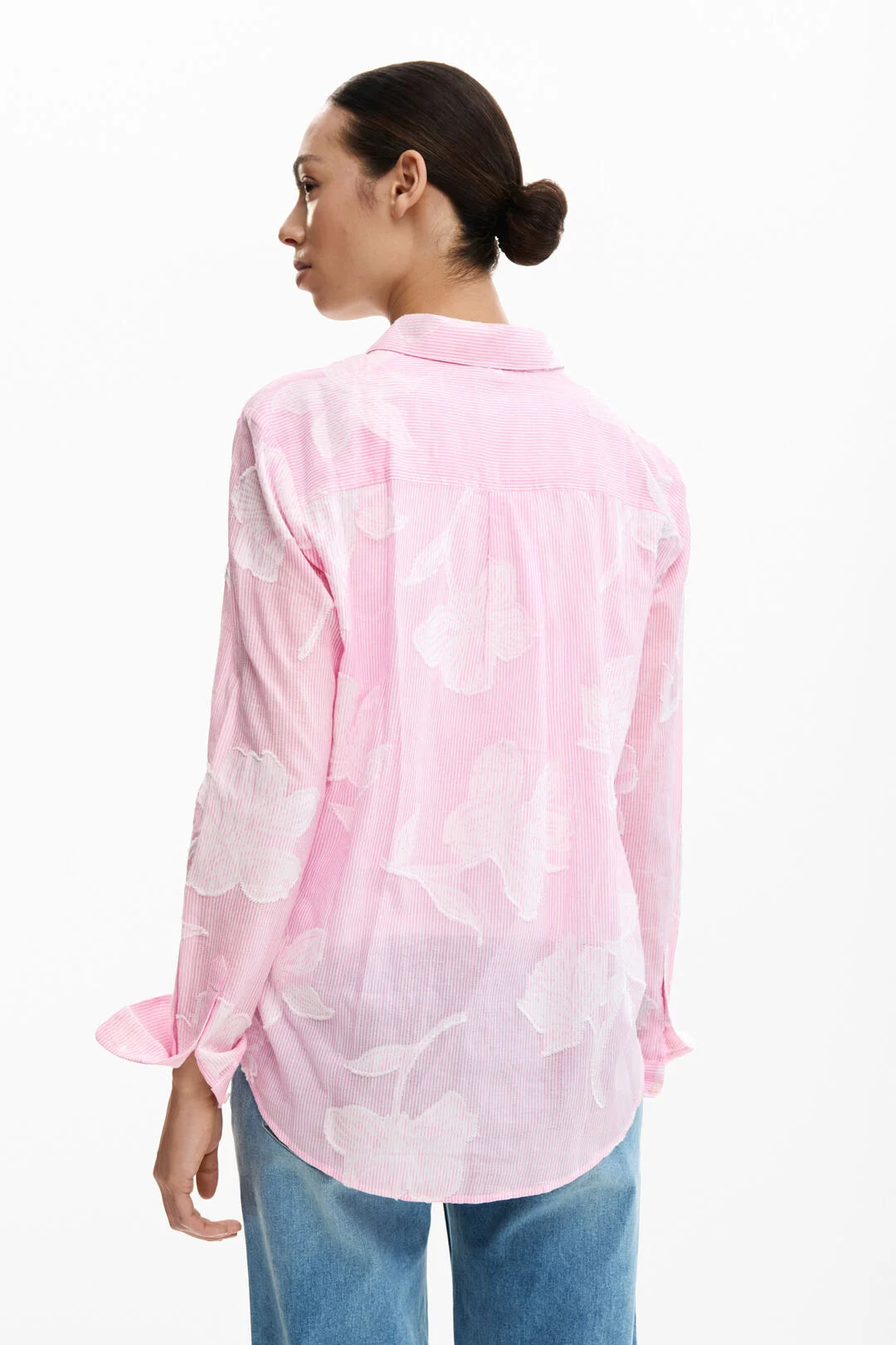 Chemise rayée carte postale