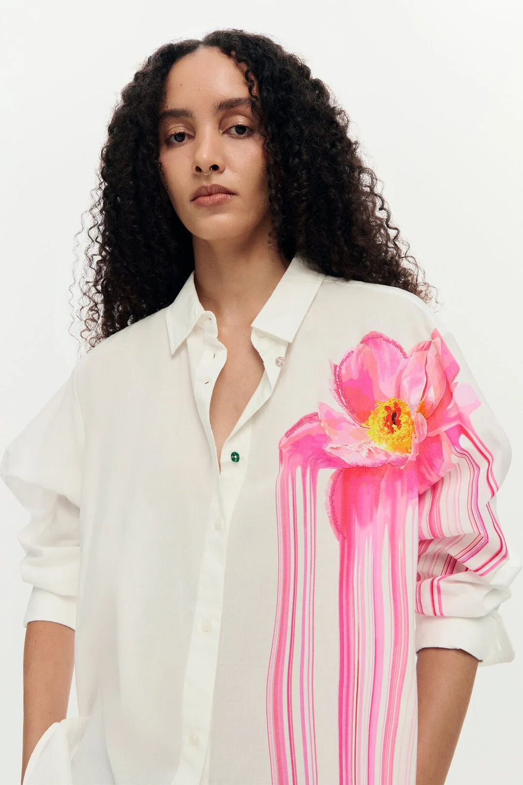 Chemise fleur gloss