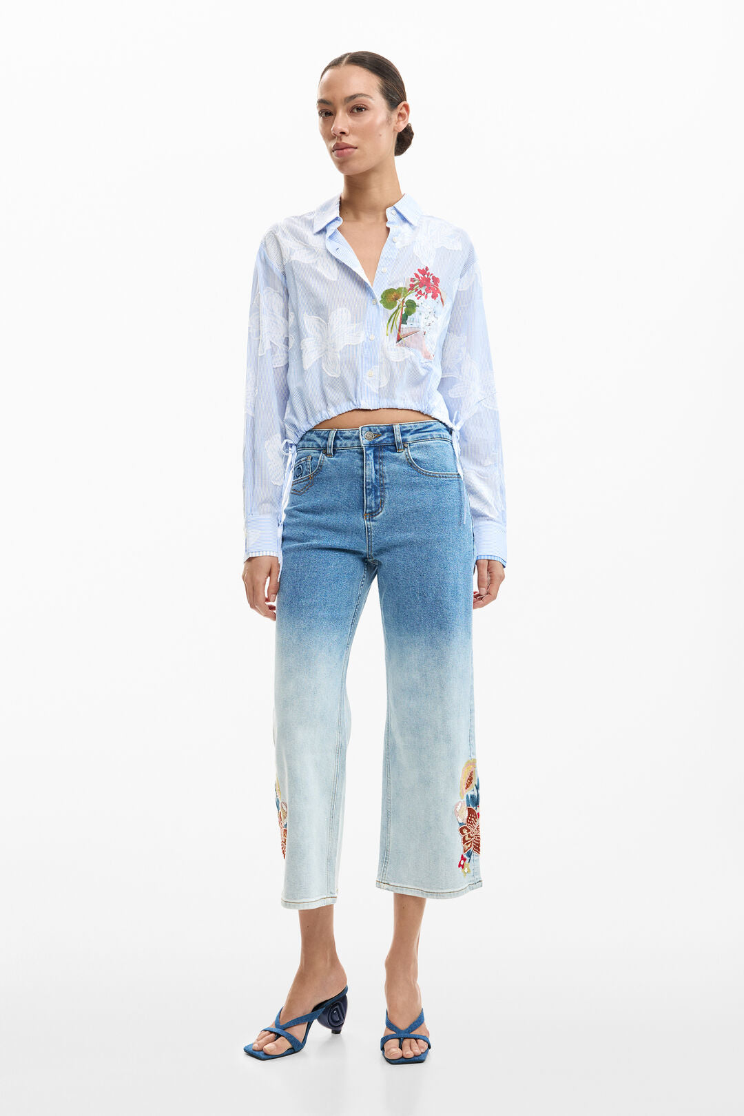 Chemise courte imprimée