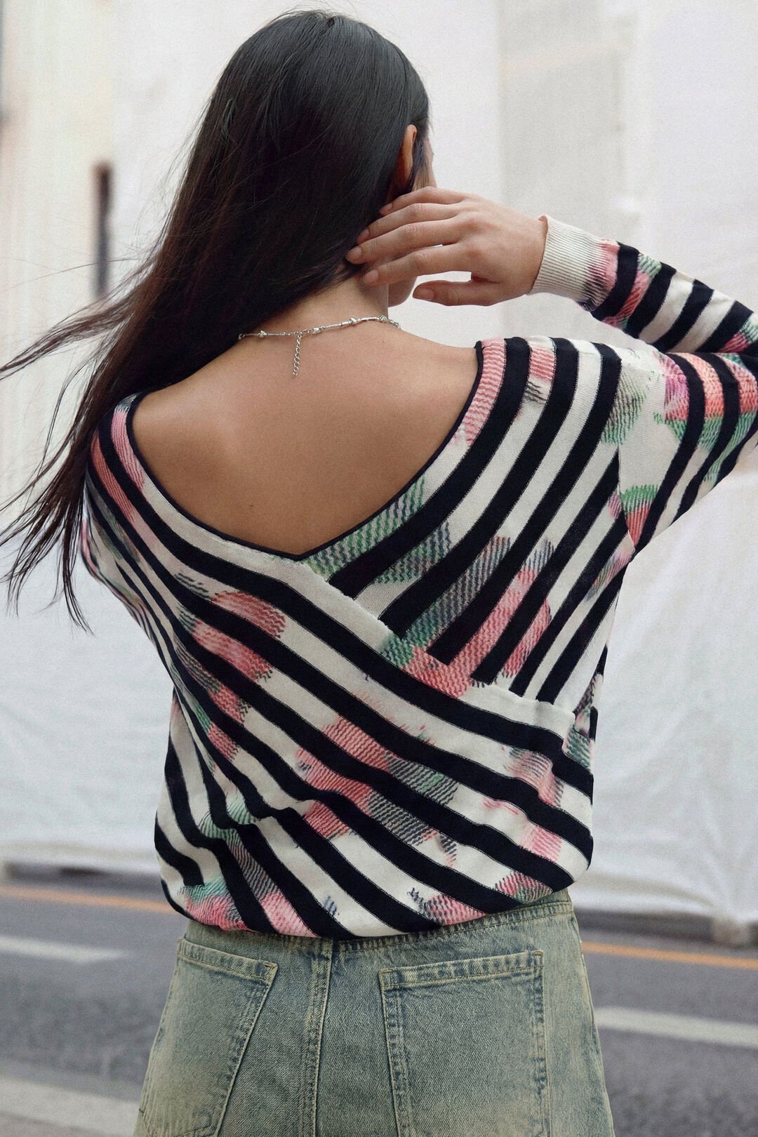 Pull fin croisé