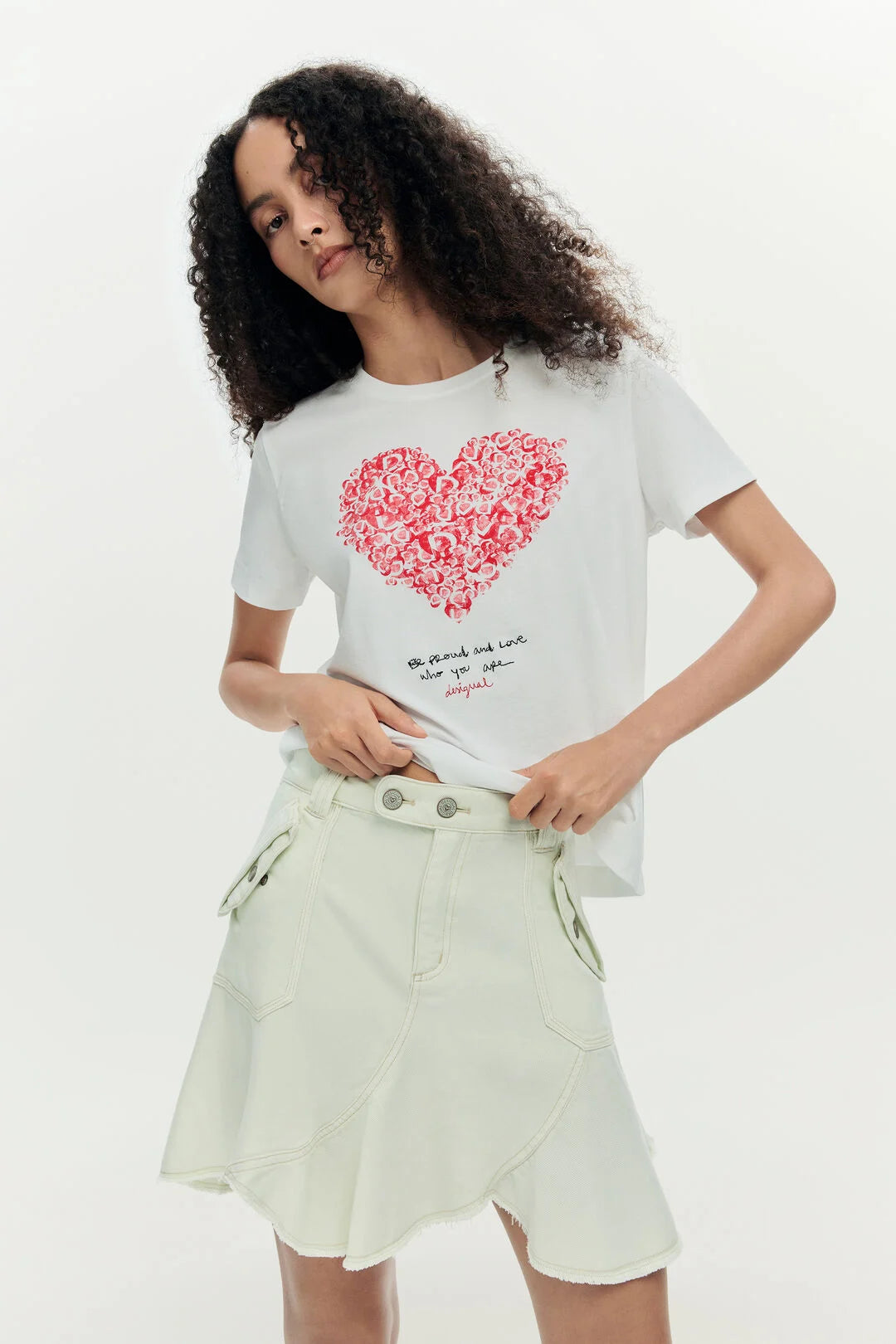 T-shirt manche courte cœur