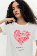 T-shirt manche courte cœur