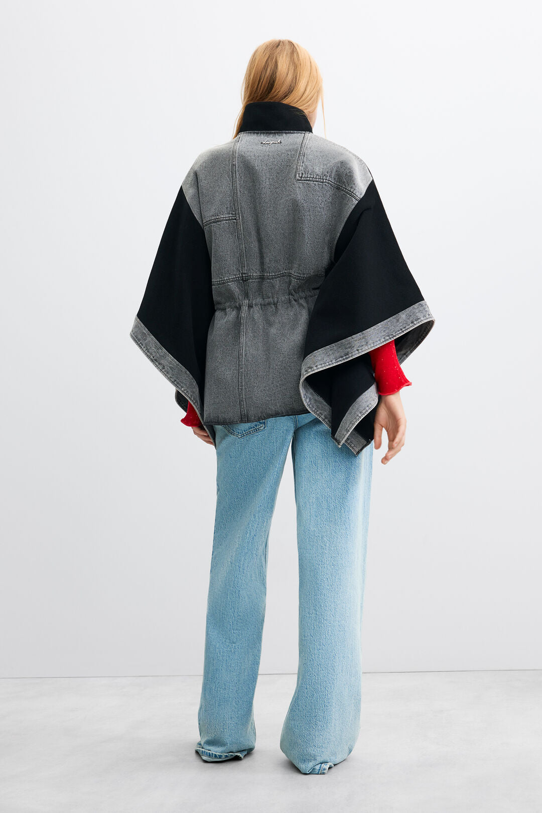 Poncho Denim Aldama Noir