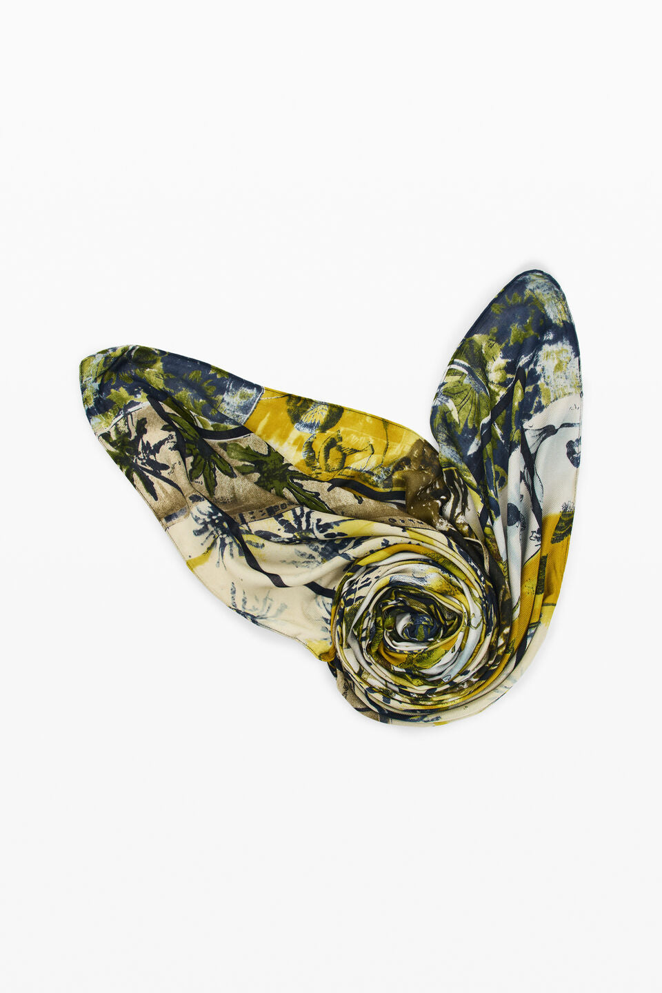 Foulard Blossira Vert Militaire Desigual