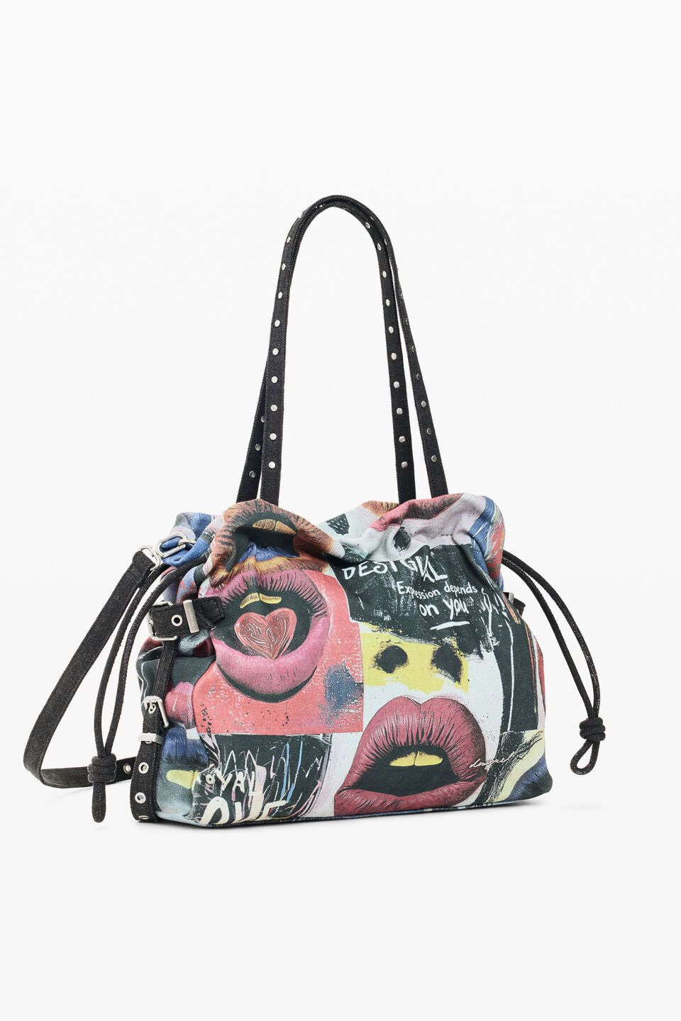 Sac Graffiato Blue Lifta 2.0 Bleu Desigual, vue 3