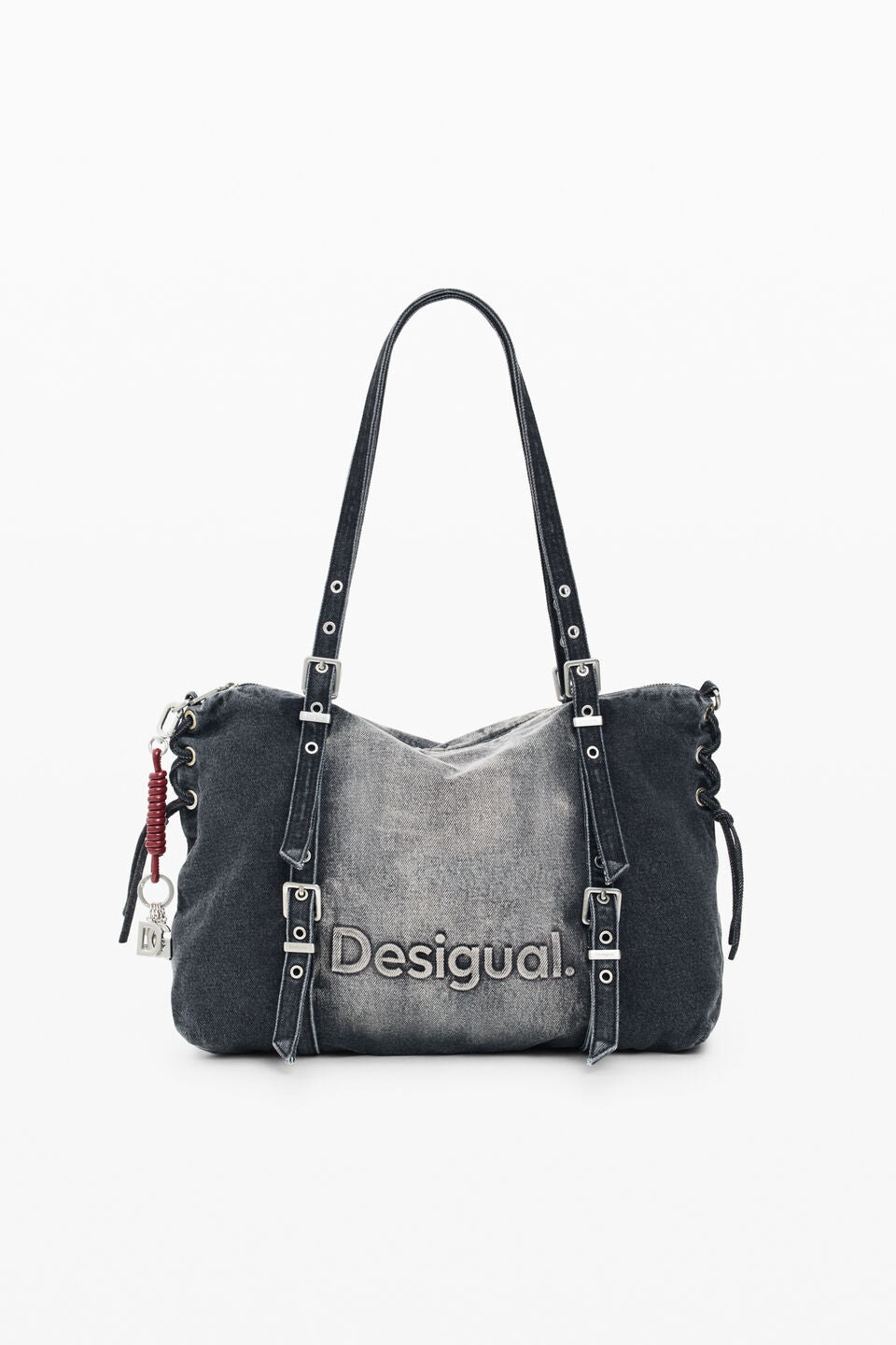 Sac Half Logo Denim Lanuza Gris Denim Desigual