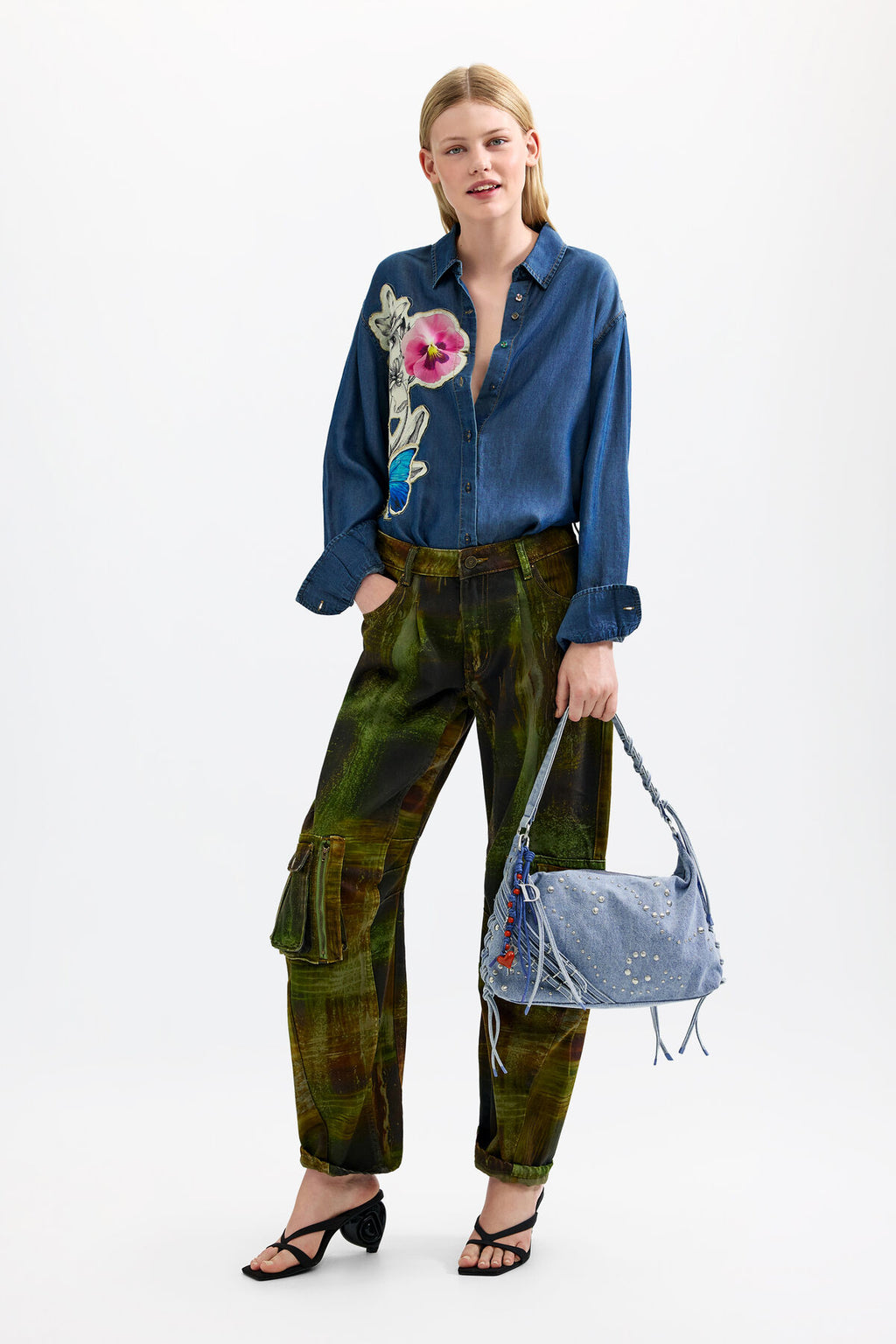 Sac Denim Break Leiria Medium Desigual - vue 2