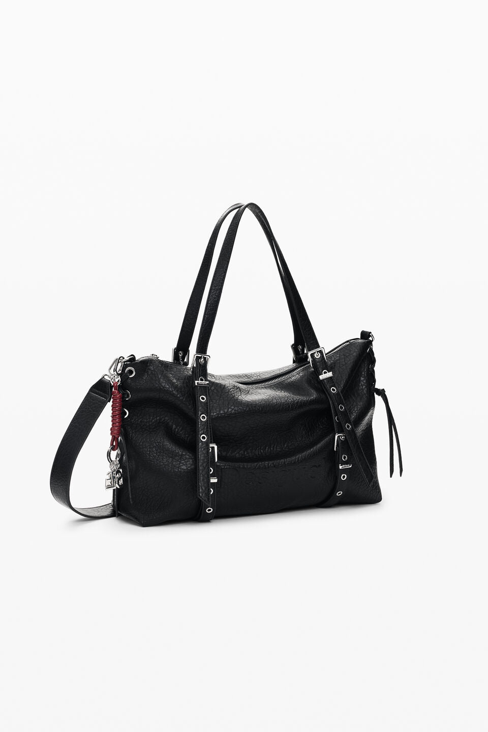Sac Half Logo Lanuza Noir Desigual, vue 3