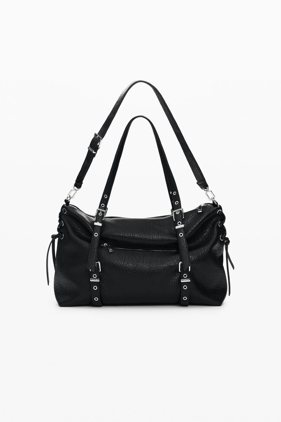 Sac Half Logo Lanuza Noir Desigual, vue 4