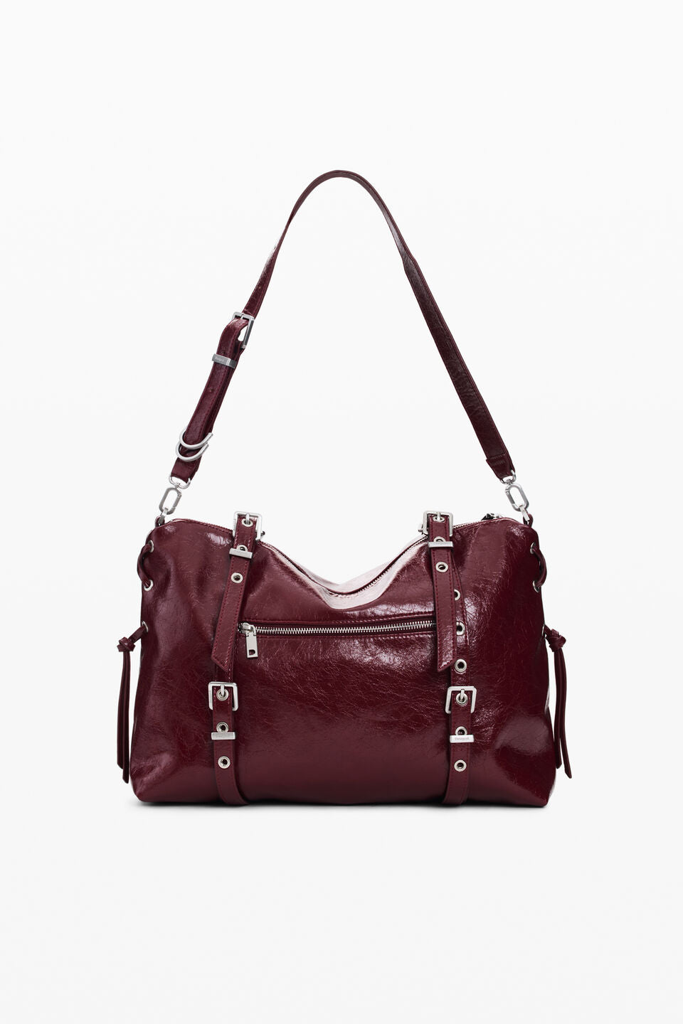 Sac Half Logo Lanuza Grenat Desigual, vue 4