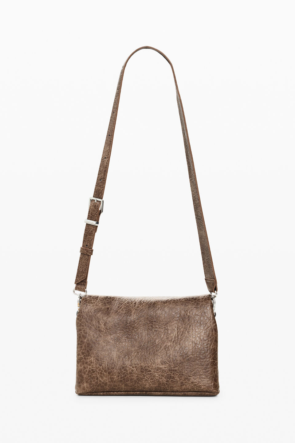 Sac Venecia 4.0 Half Logo Chocolat Desigual, vue 4