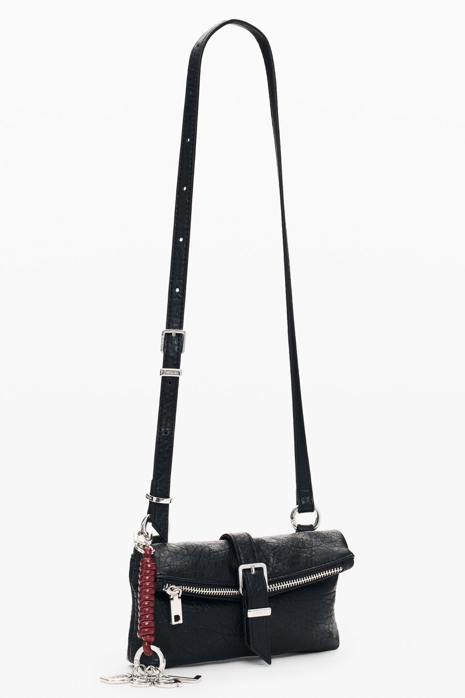 Portefeuille Half Logo Clutch Micro Noir Desigual, vue 3