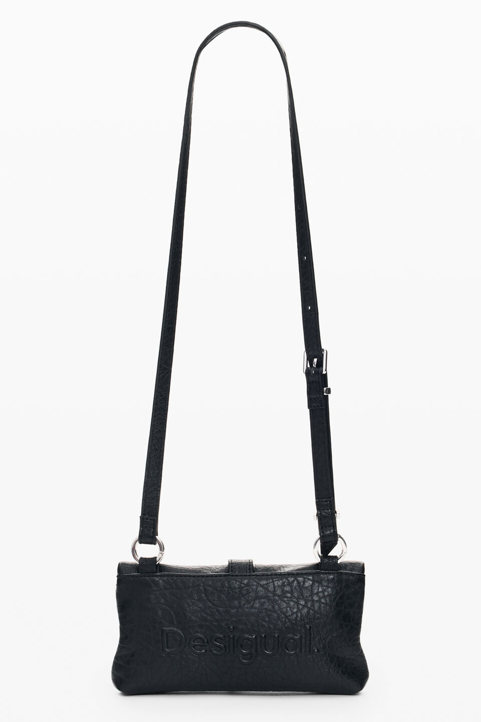 Portefeuille Half Logo Clutch Micro Noir Desigual, vue 4