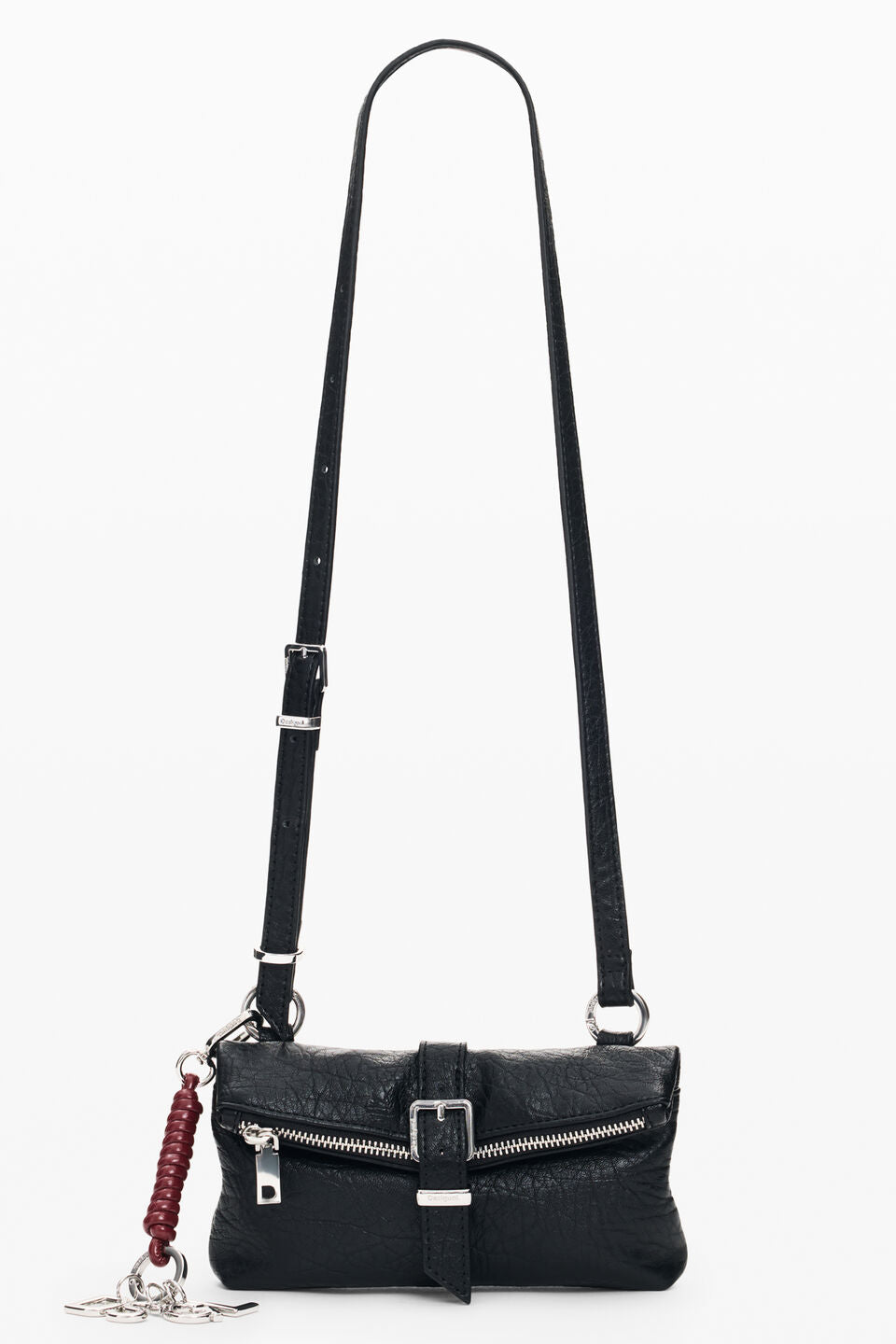 Portefeuille Half Logo Clutch Micro Noir Desigual