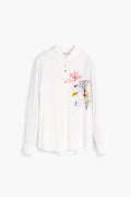 Chemise brodée fleurs