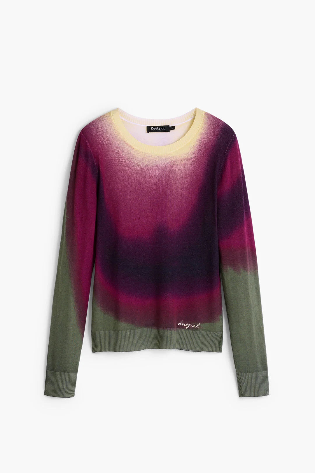 Pull maille fine effet dégradé