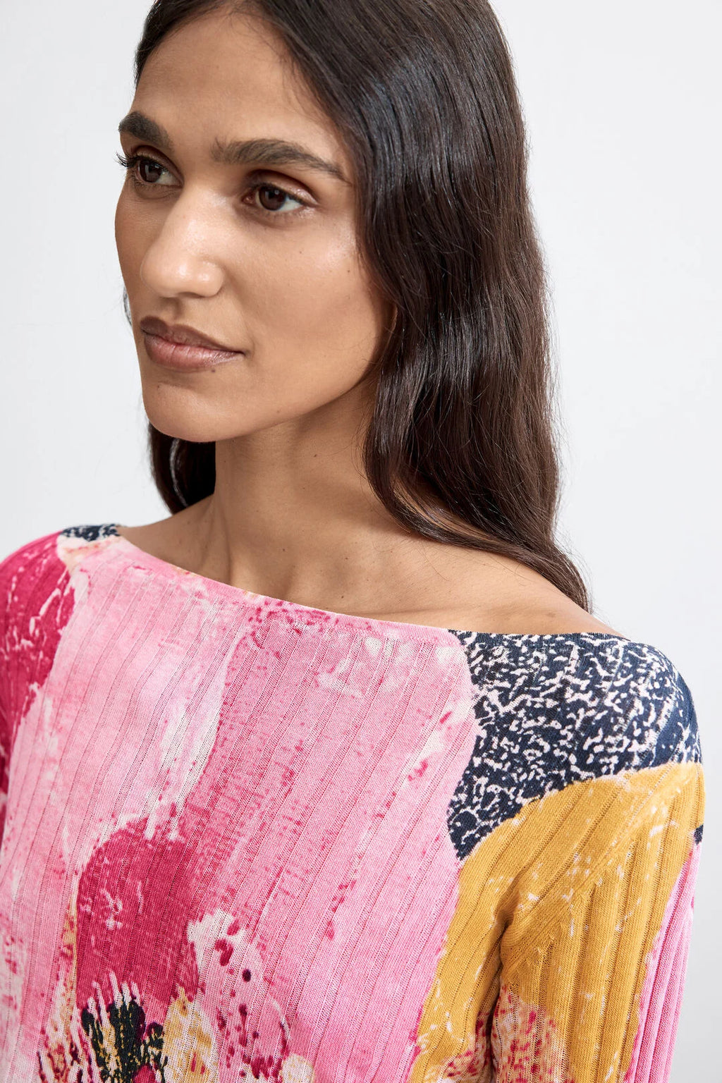 Pull imprimé fleurs