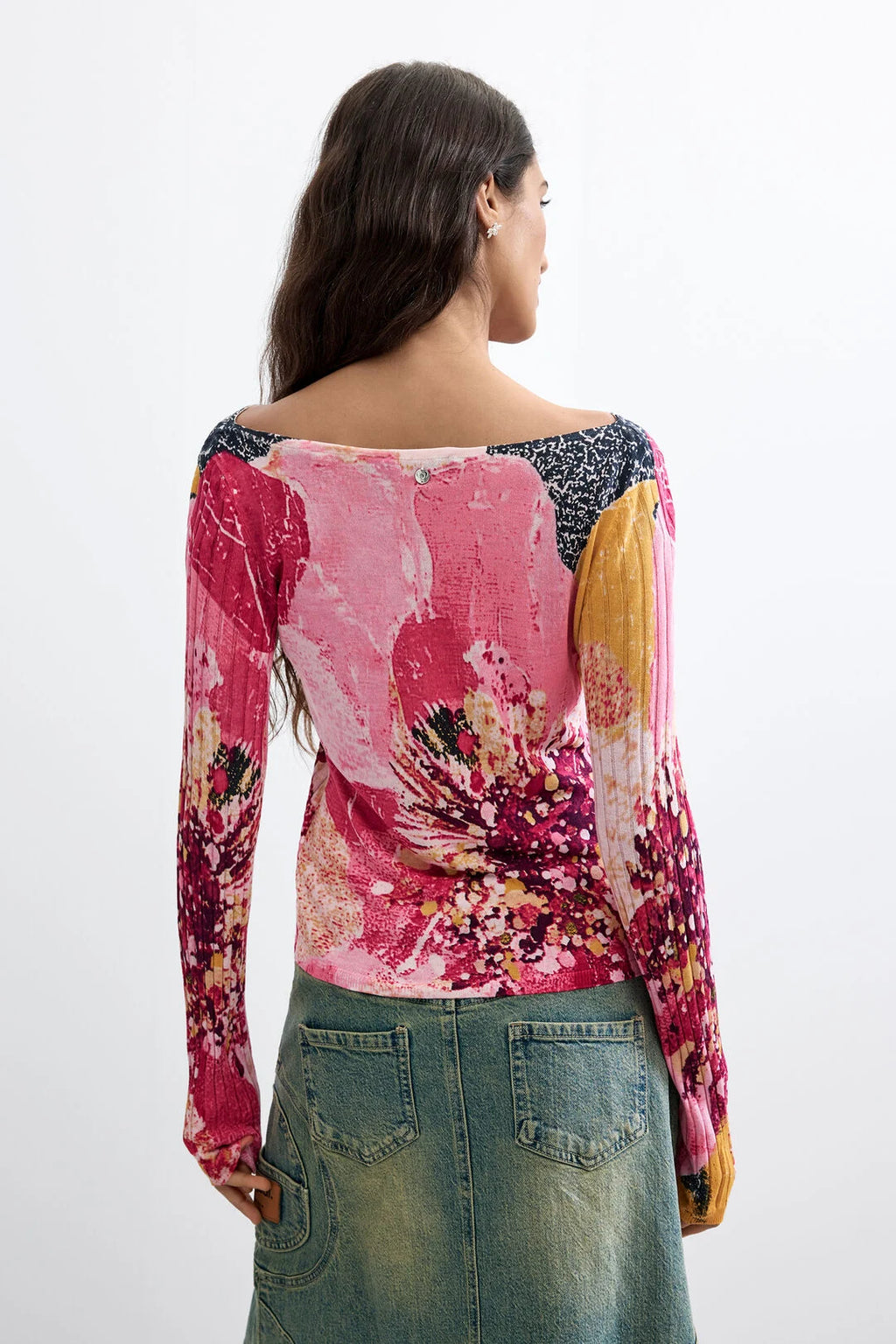 Pull imprimé fleurs