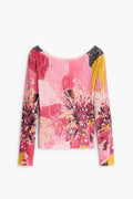 Pull imprimé fleurs