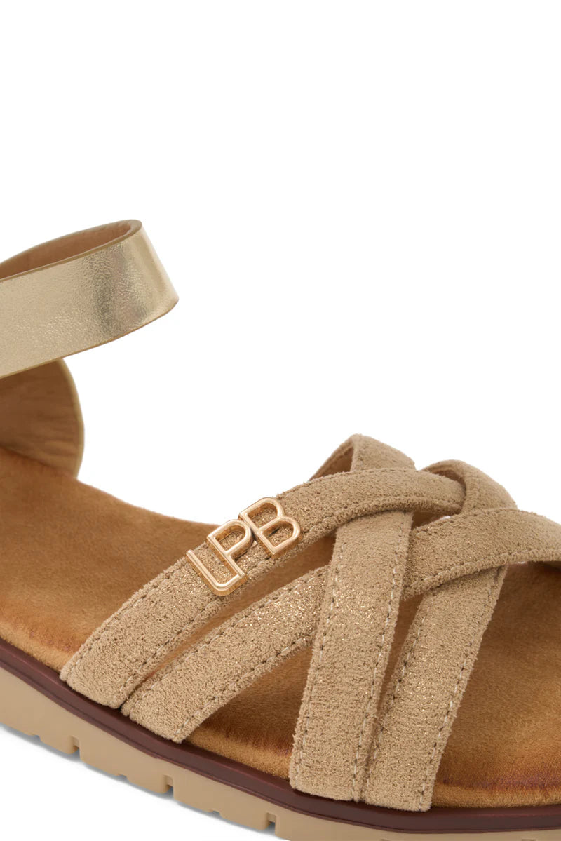 Sandales Nelli Doré / Beige