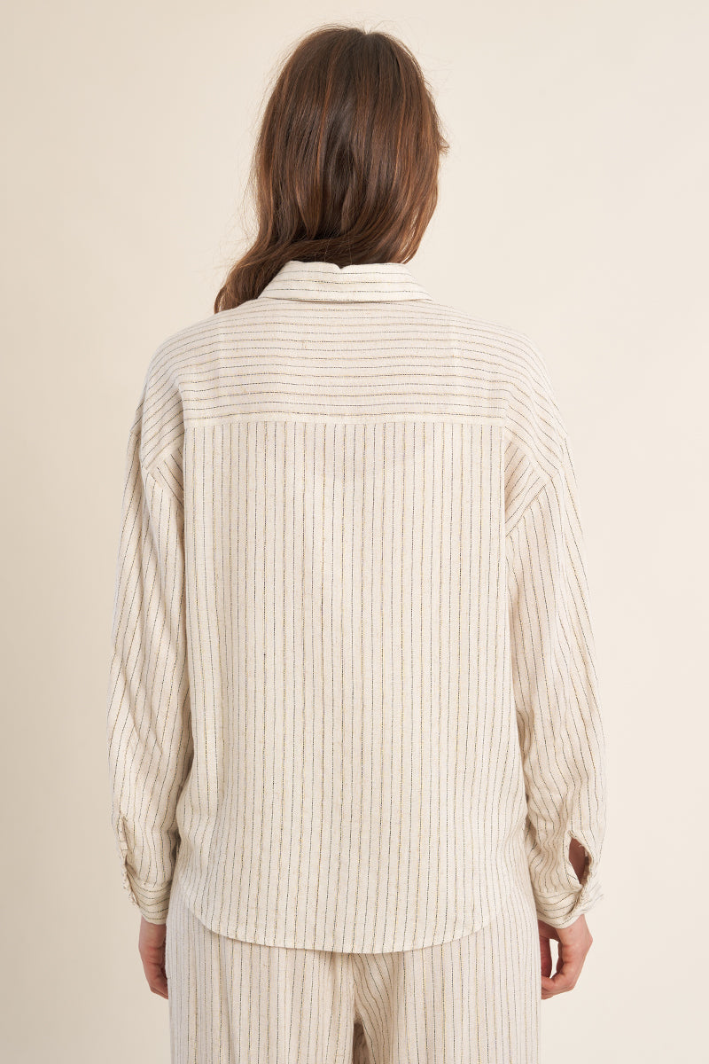 Chemise casual, rayée