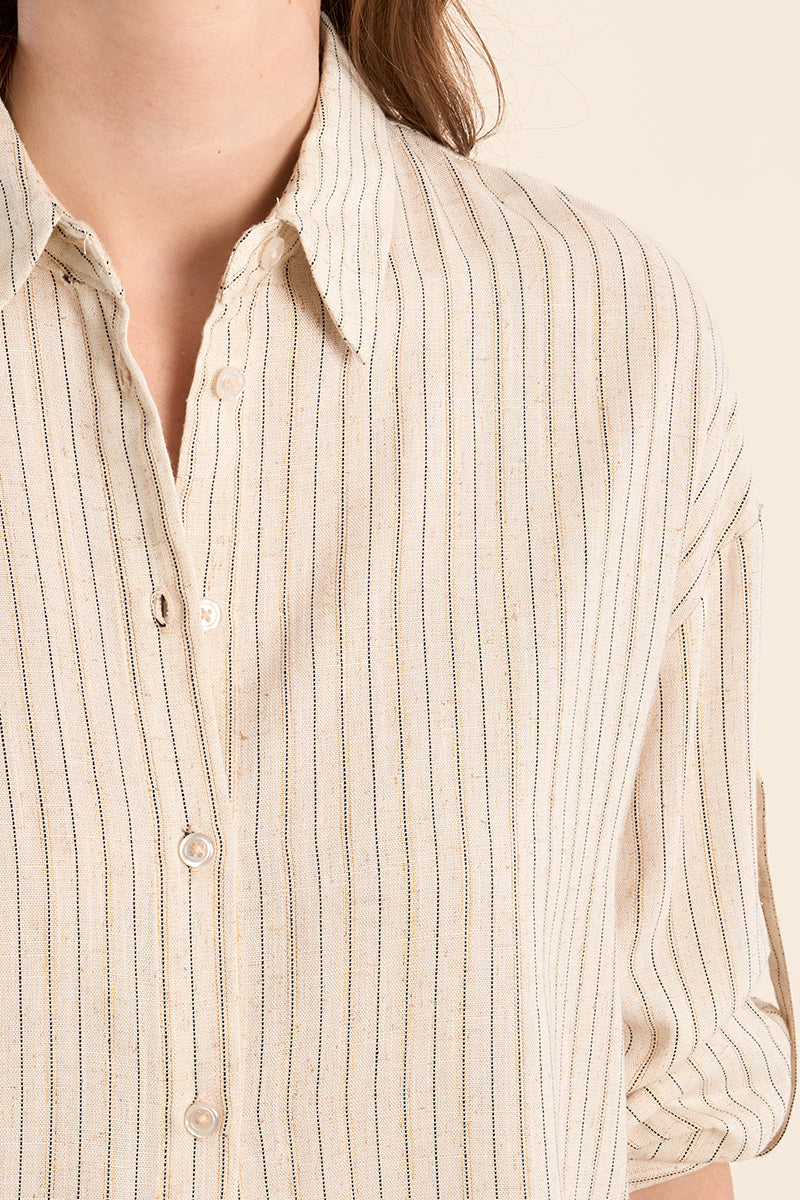 Chemise casual, rayée