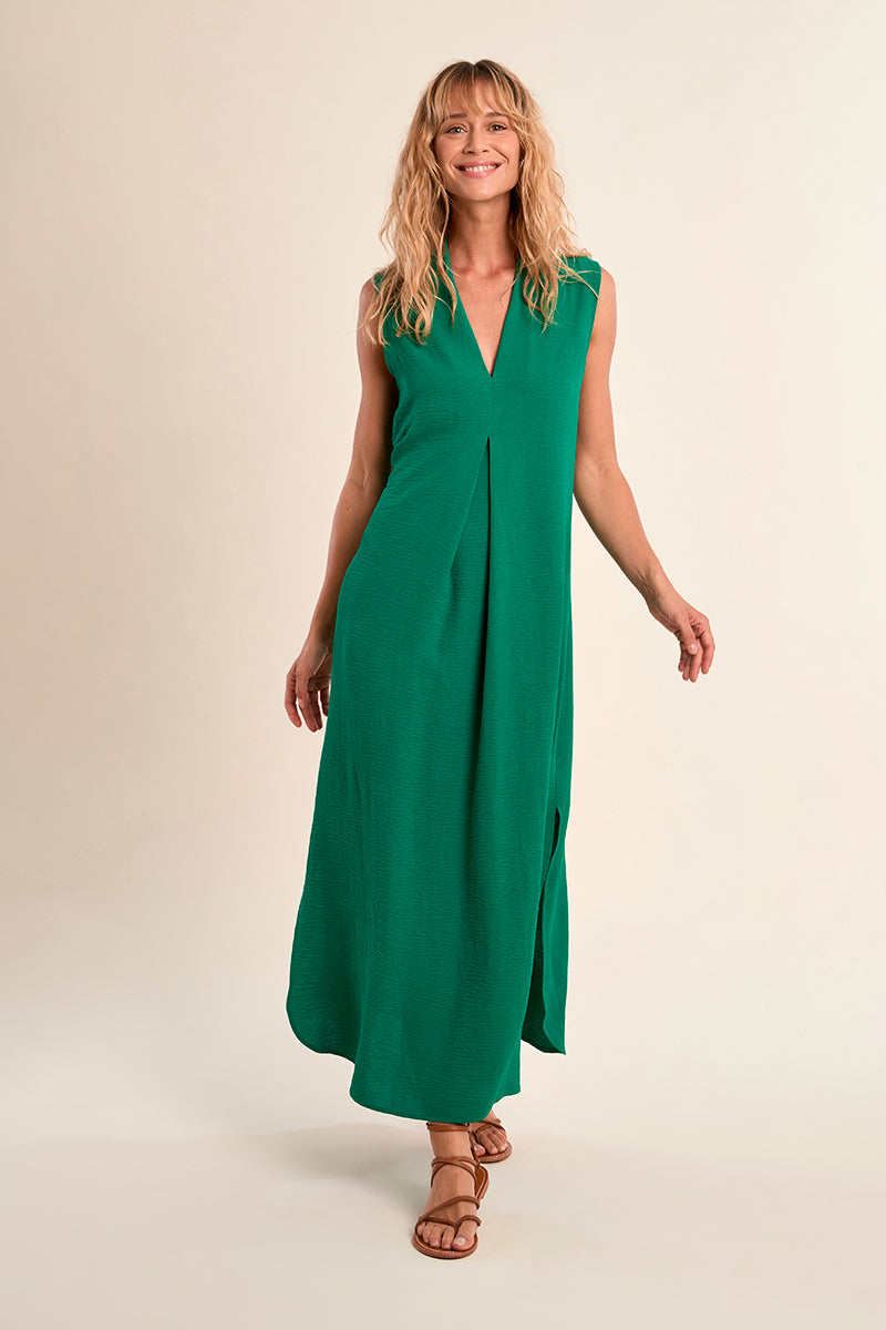 Robe longue trapèze