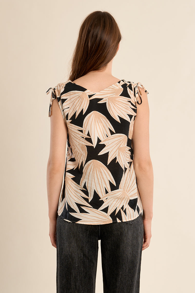 Top imprimé floral