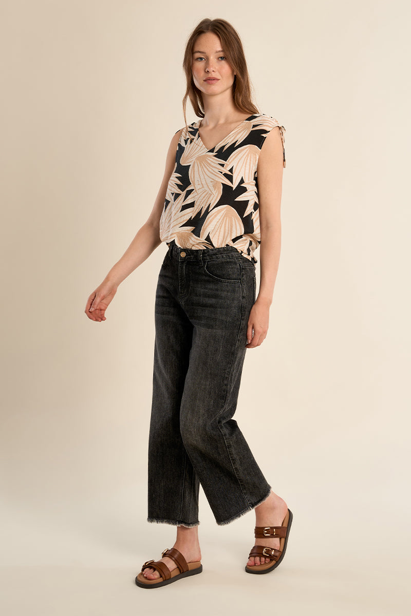 Top imprimé floral