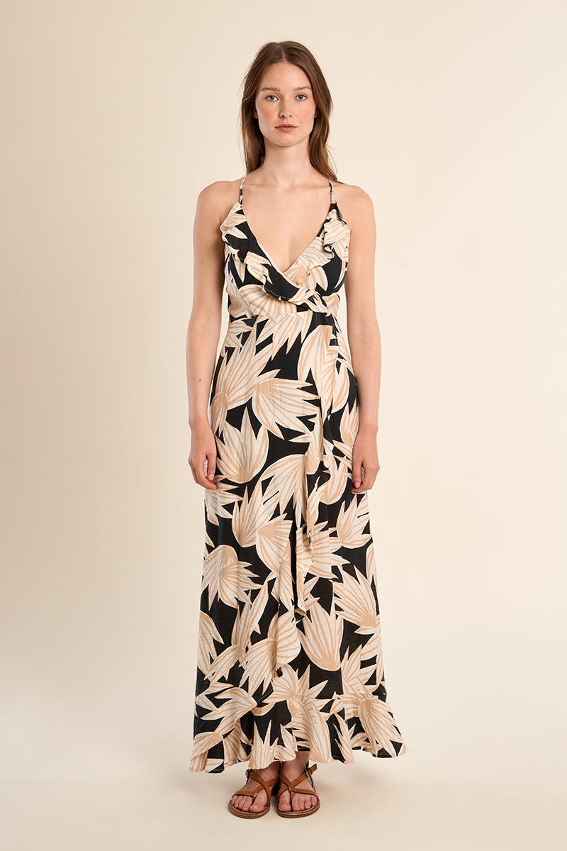 Robe longue imprimé floral