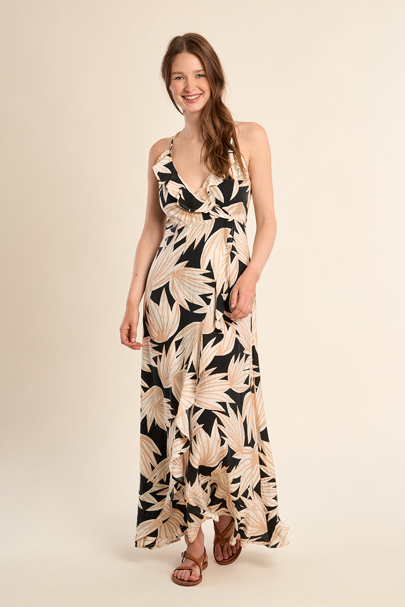 Robe longue imprimé floral