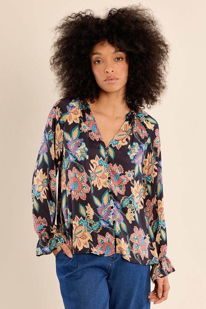 Blouse droite à fleurs Helene Molly Bracken – vue 1