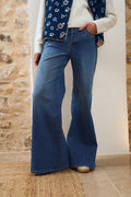 Jean large à clous Bleu Denim Molly Bracken – vue 1