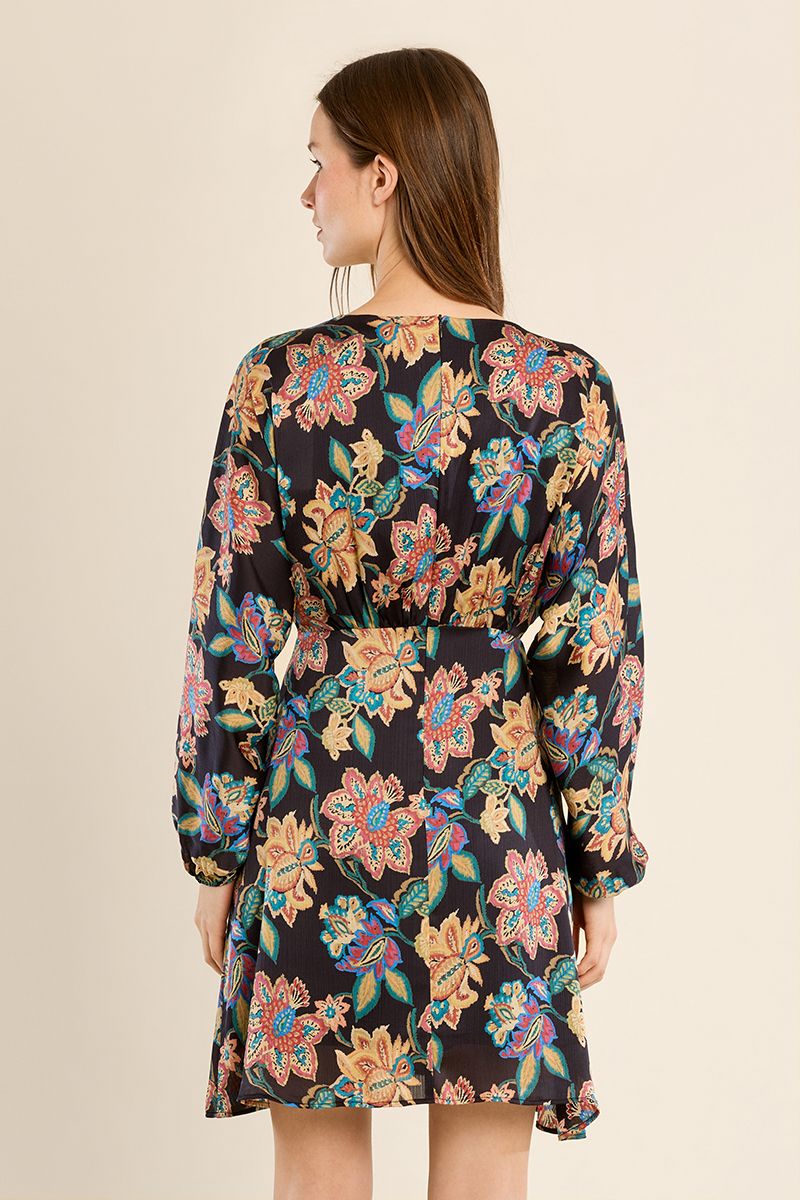 Robe courte cintrée à fleurs Helene Molly Bracken – vue 5