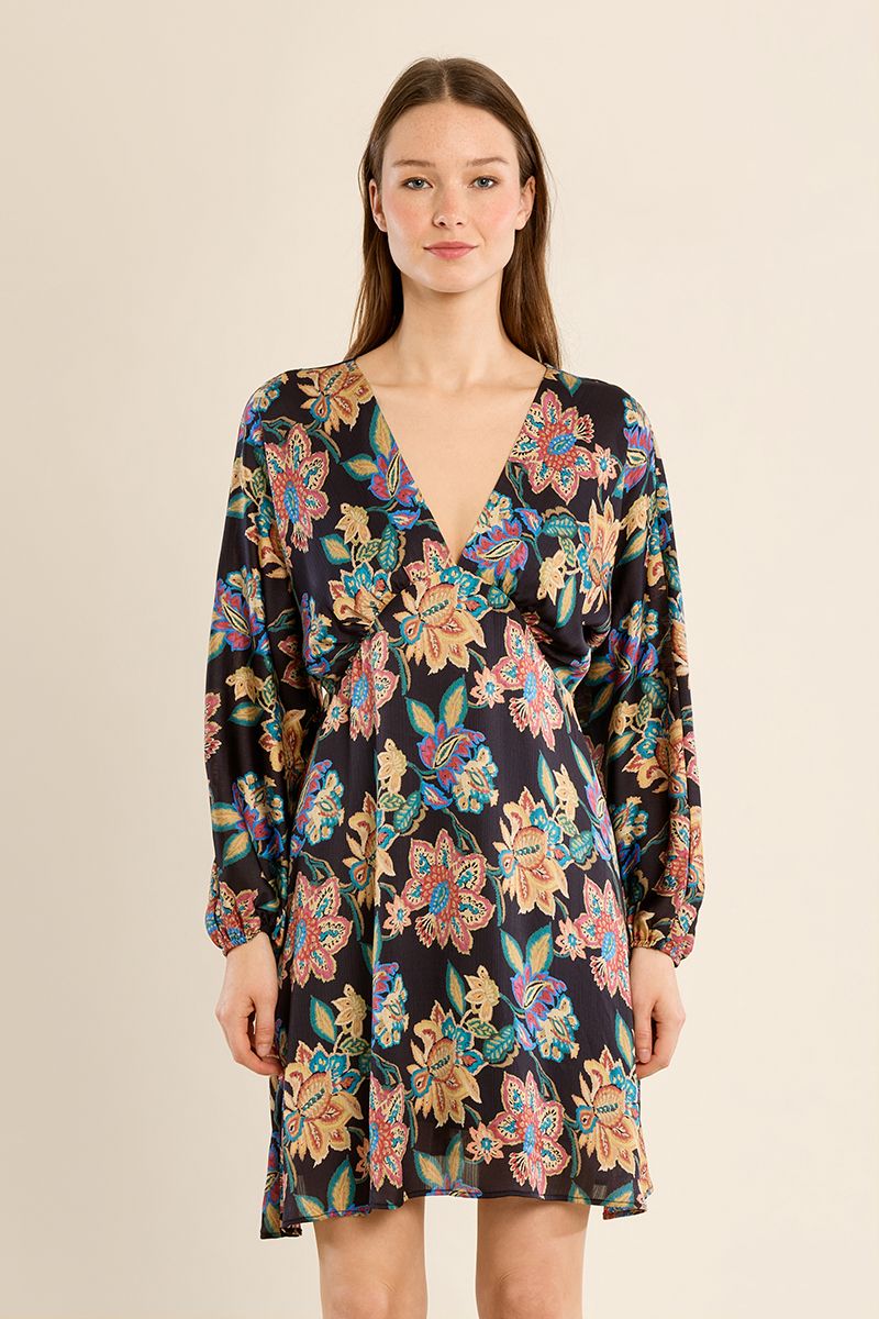 Robe courte cintrée à fleurs Helene Molly Bracken – vue 4