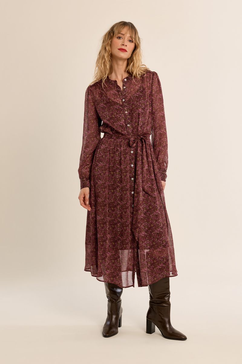 Robe longue semi-transparente Olga Molly Bracken – vue 3