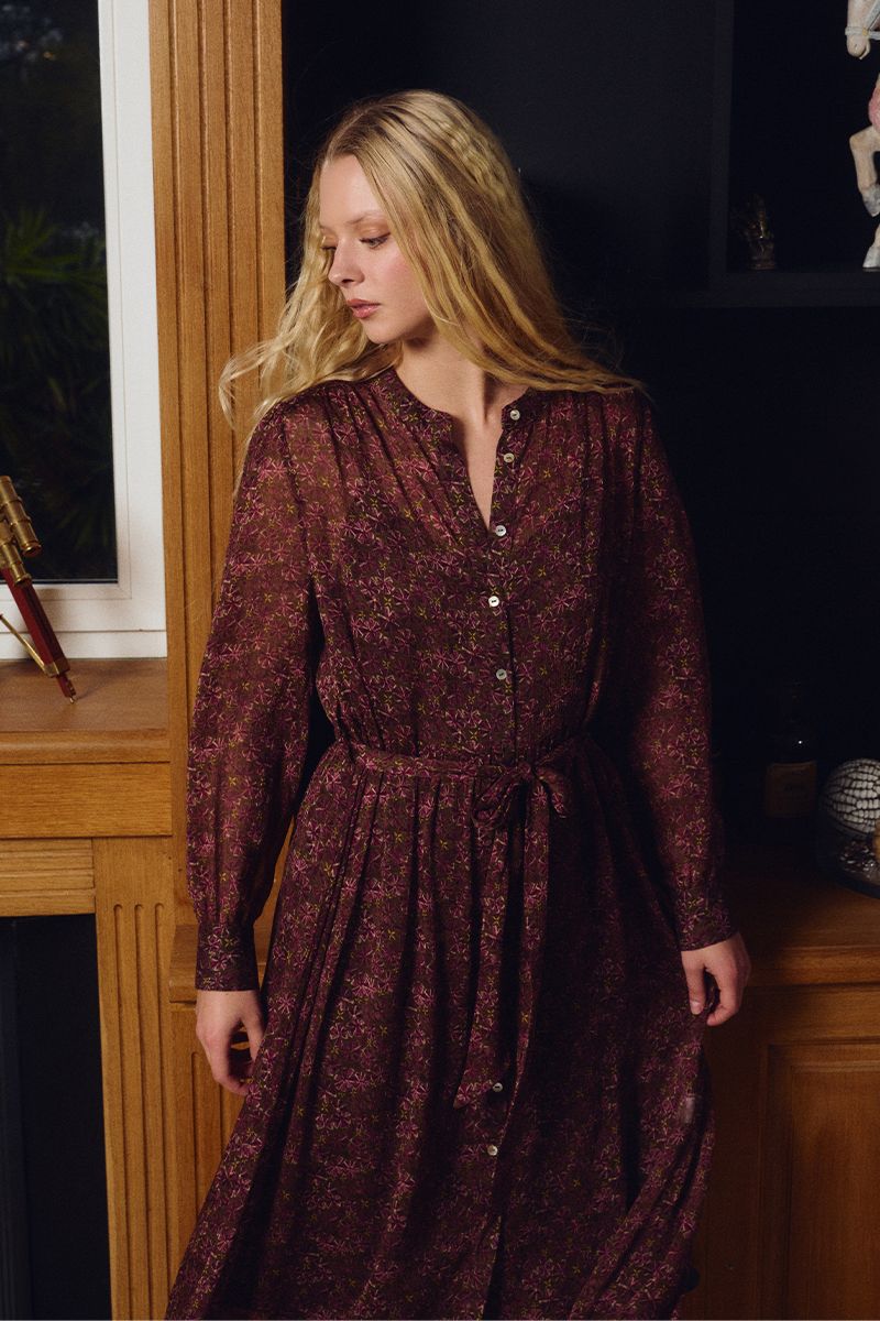 Robe longue semi-transparente Olga Molly Bracken – vue 2