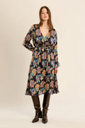 Robe longue nouée à fleurs Helene Molly Bracken – vue 1