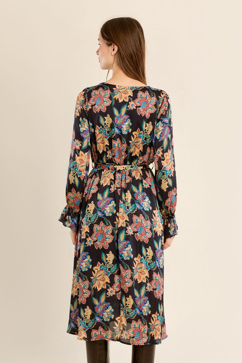 Robe longue nouée à fleurs Helene Molly Bracken – vue 5