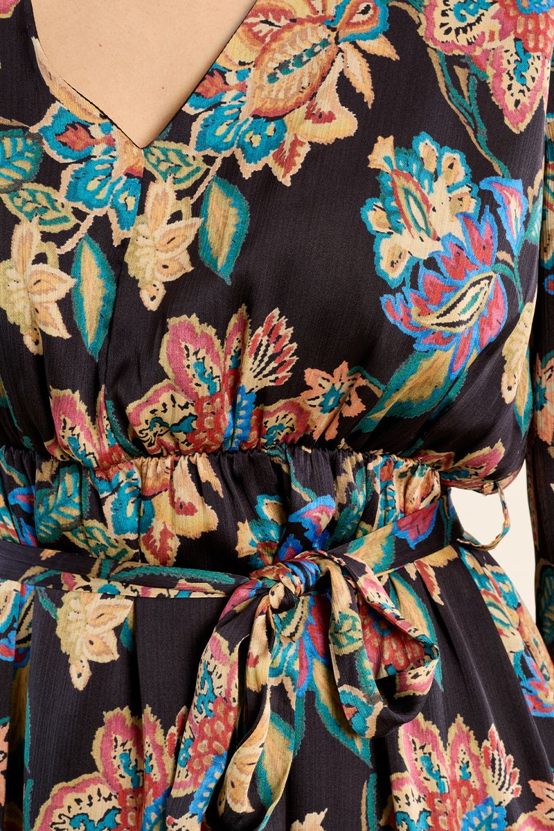 Robe longue nouée à fleurs Helene Molly Bracken – vue 2