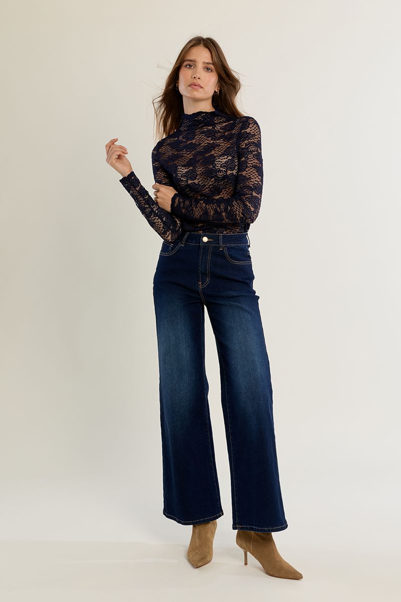 Sous-pull en dentelle Marine Molly Bracken – vue 3