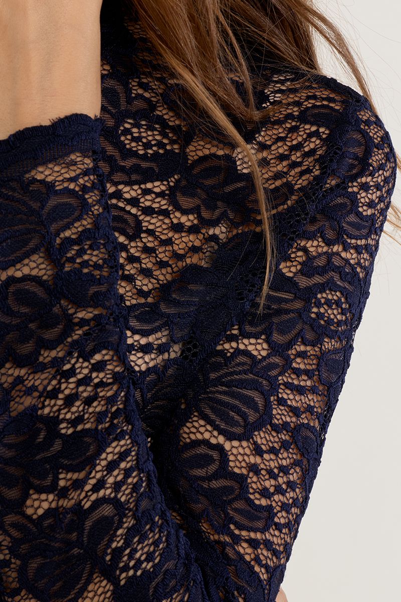 Sous-pull en dentelle Marine Molly Bracken – vue 2
