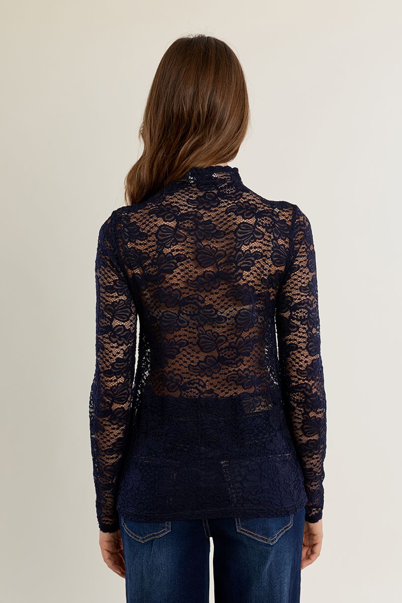 Sous-pull en dentelle Marine Molly Bracken – vue 5