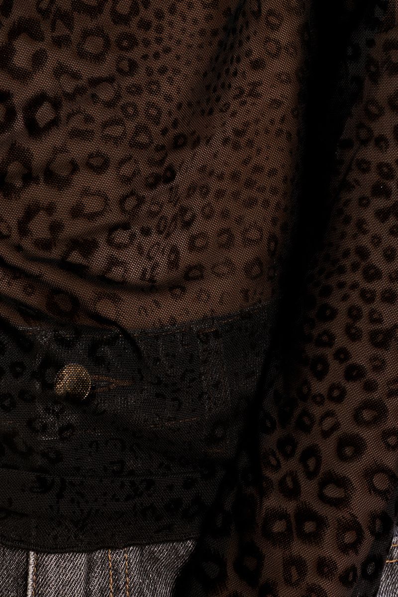 Top semi-transparent léopard Molly Bracken – vue 2